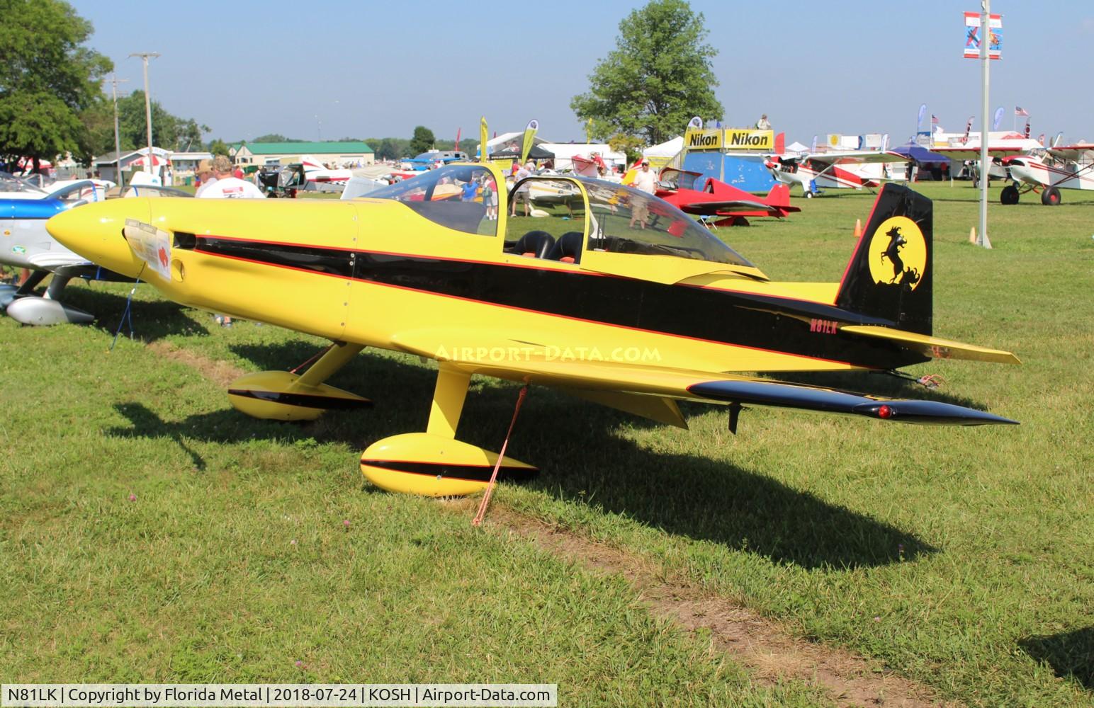 N81LK, 1981 Bushby Mustang II C/N MII-579, Air Venture 2018