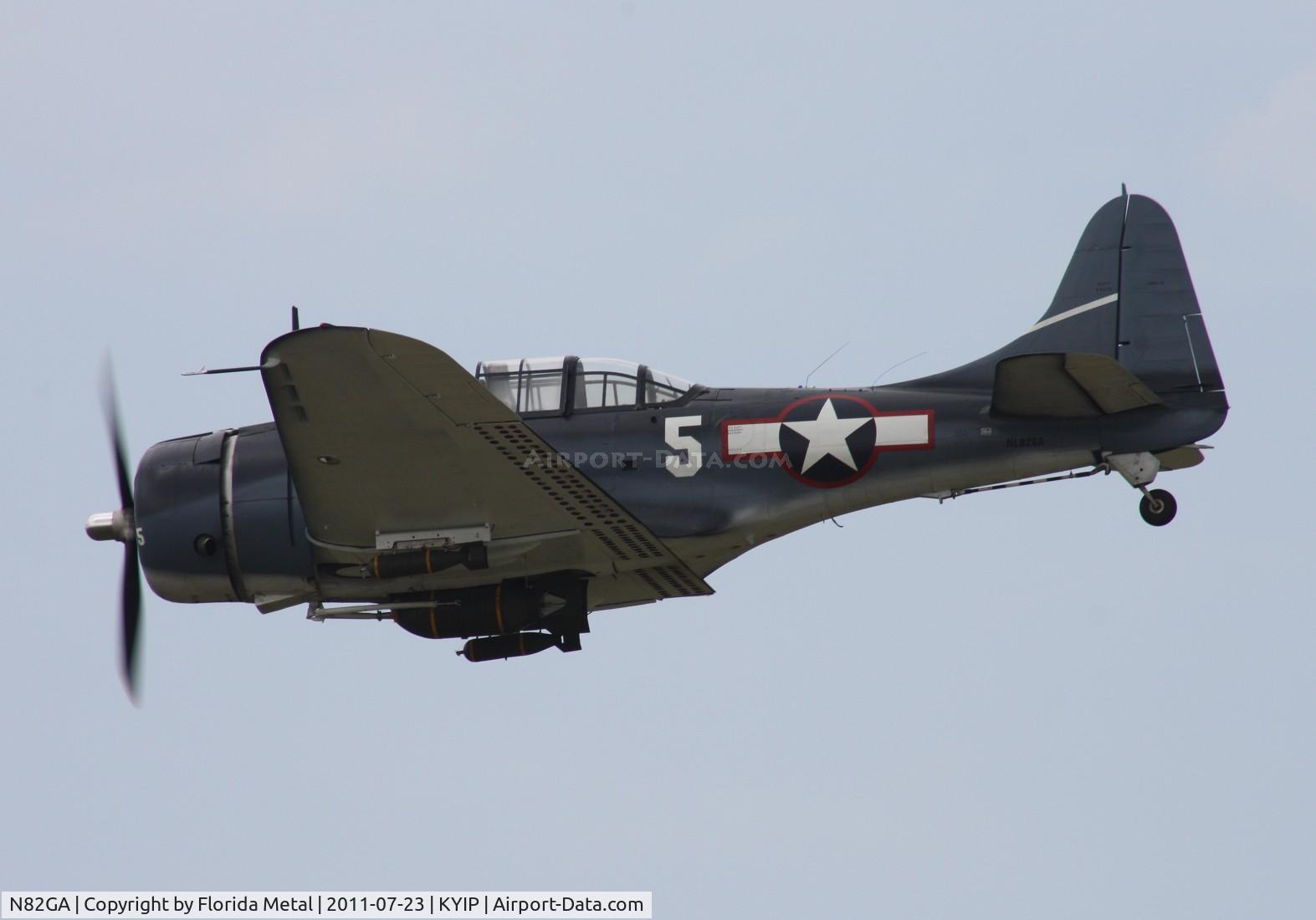 N82GA, Douglas SBD-5 Dauntless C/N 54532, Thunder Over Michigan 2011