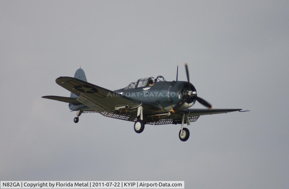 N82GA, Douglas SBD-5 Dauntless C/N 54532, Thunder Over Michigan 2011