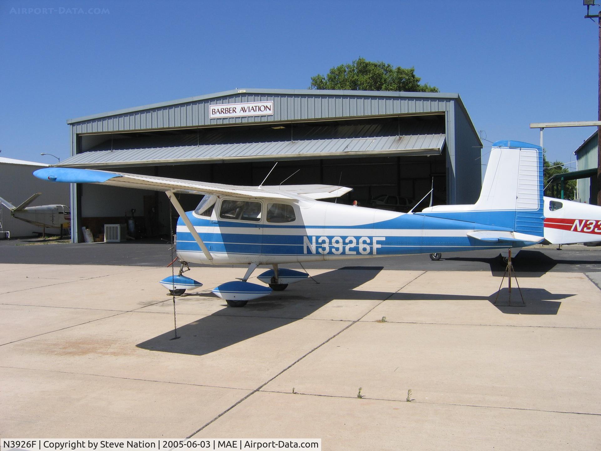N3926F, 1958 Cessna 172 C/N 36826, 1958 Cessna 172 minus engine at Madera, CA