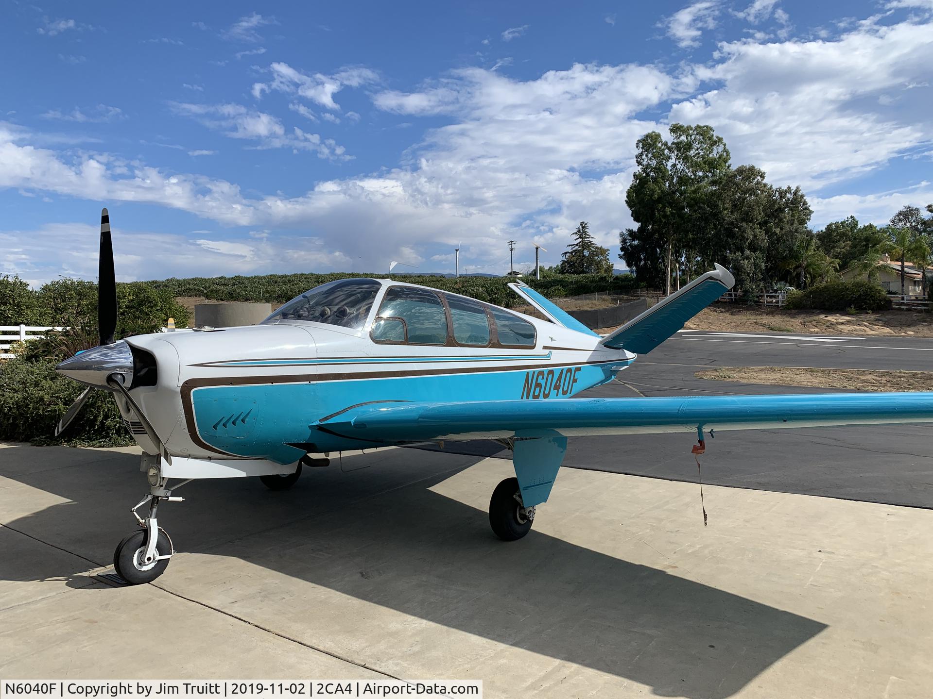 N6040F, 1965 Beech S35 Bonanza C/N D-7814, 1965 Bonanza S35