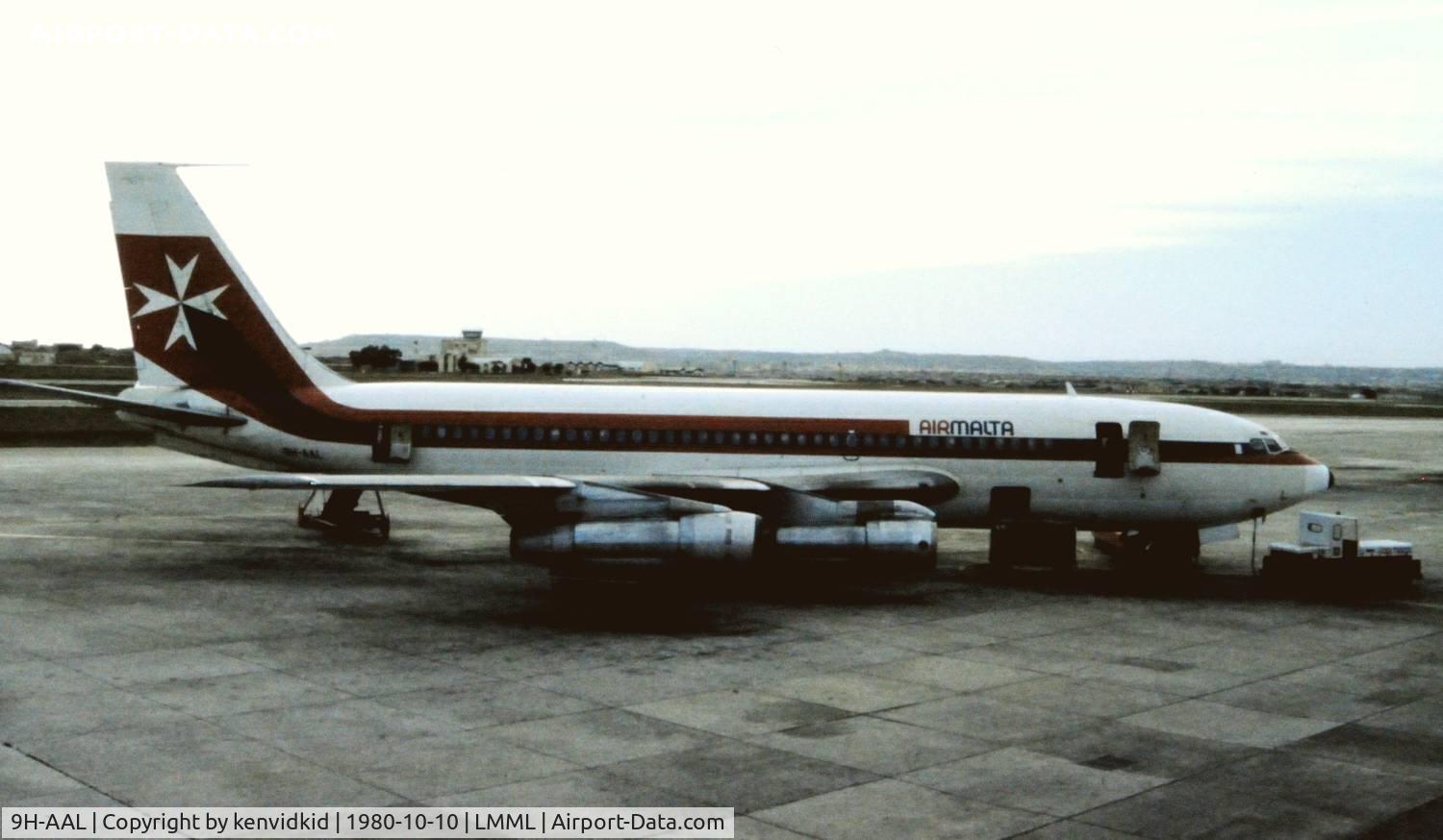 9H-AAL, 1961 Boeing 720-047B C/N 18167, At Luqa, Malta, Airport.