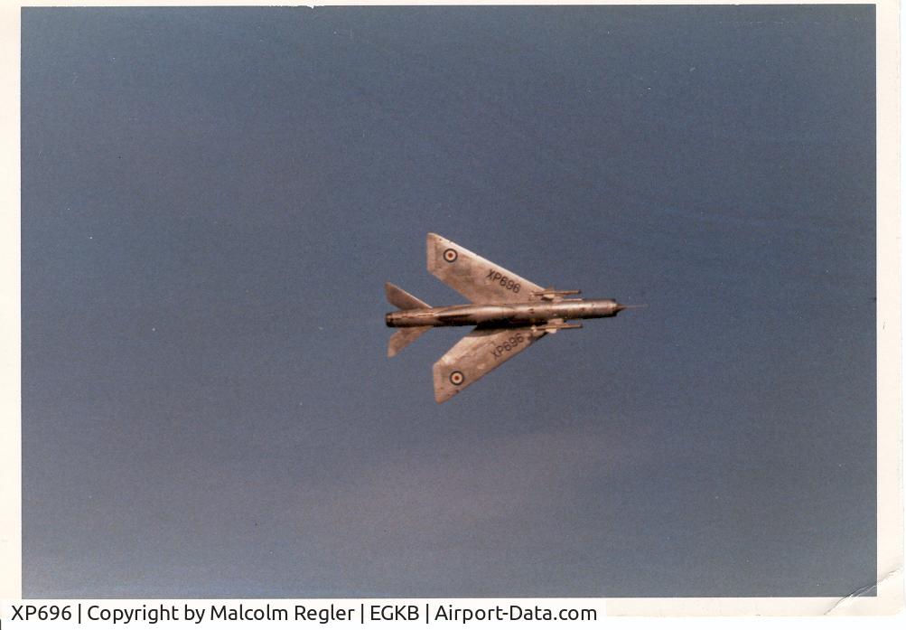 XP696, 1963 English Electric Lightning F.3 C/N 95120, At Biggin Hill Battle of Britain Day 1976