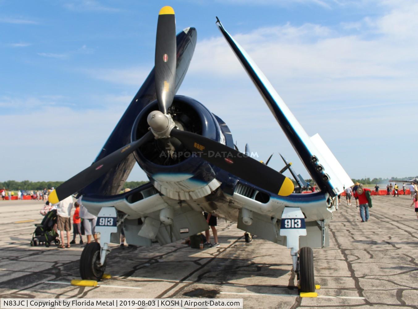 N83JC, 1943 Goodyear FG-1D Corsair C/N 67089, Air Venture 2019