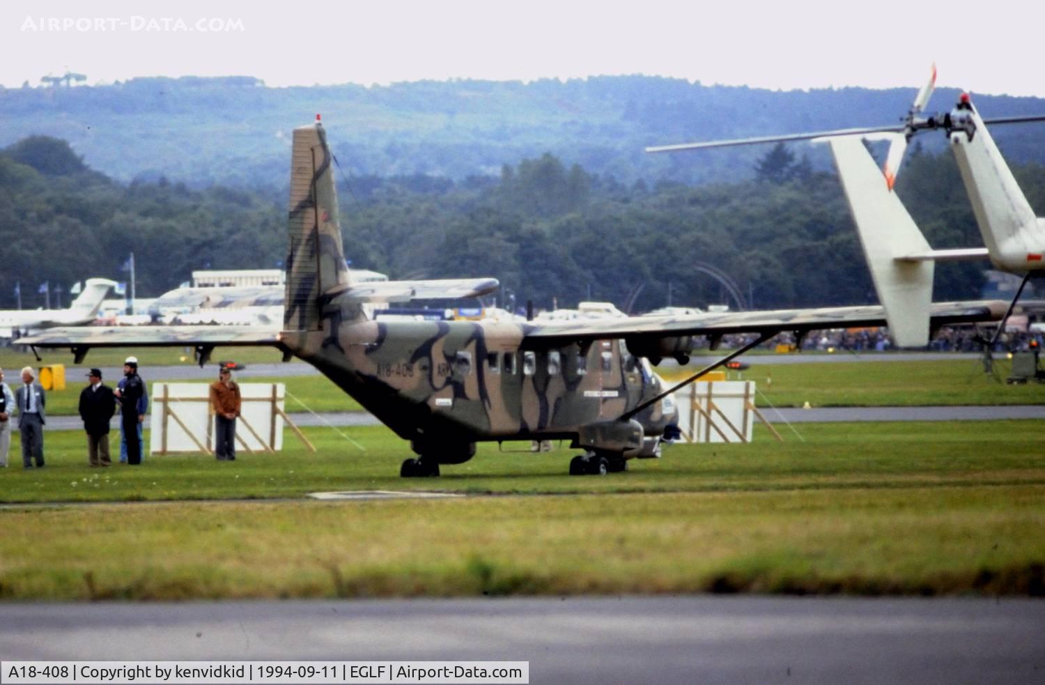 A18-408, 1982 GAF N24A Nomad C/N N24A-124, Royal Australian Air Force Nomad escorted Vimy form Farnborough to Australia.