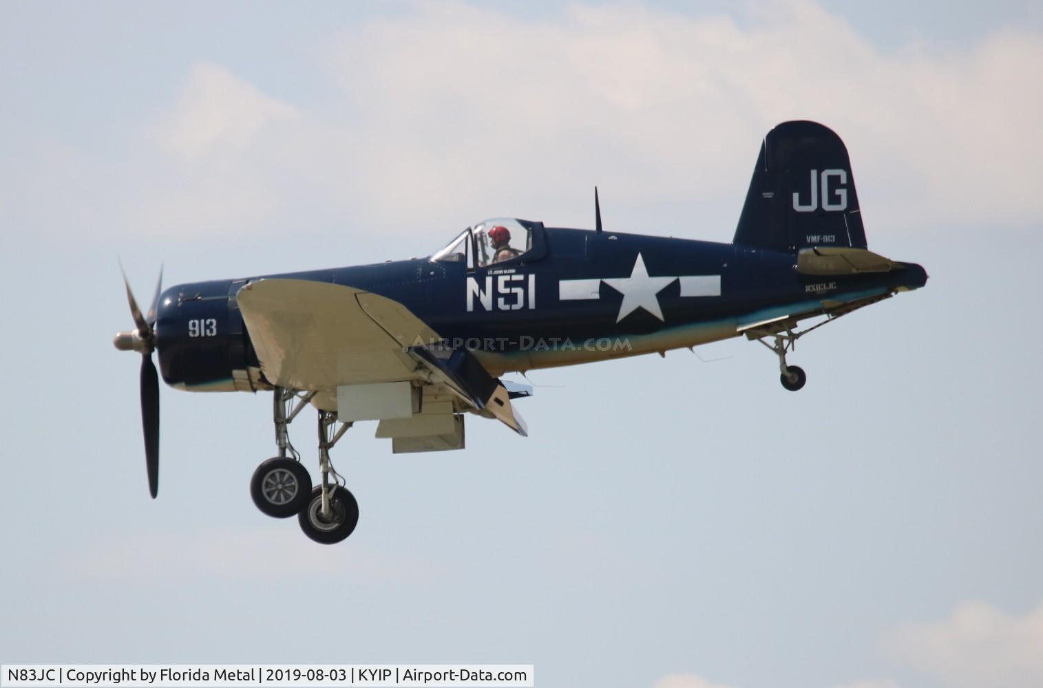 N83JC, 1943 Goodyear FG-1D Corsair C/N 67089, Thunder Over Michigan 2019