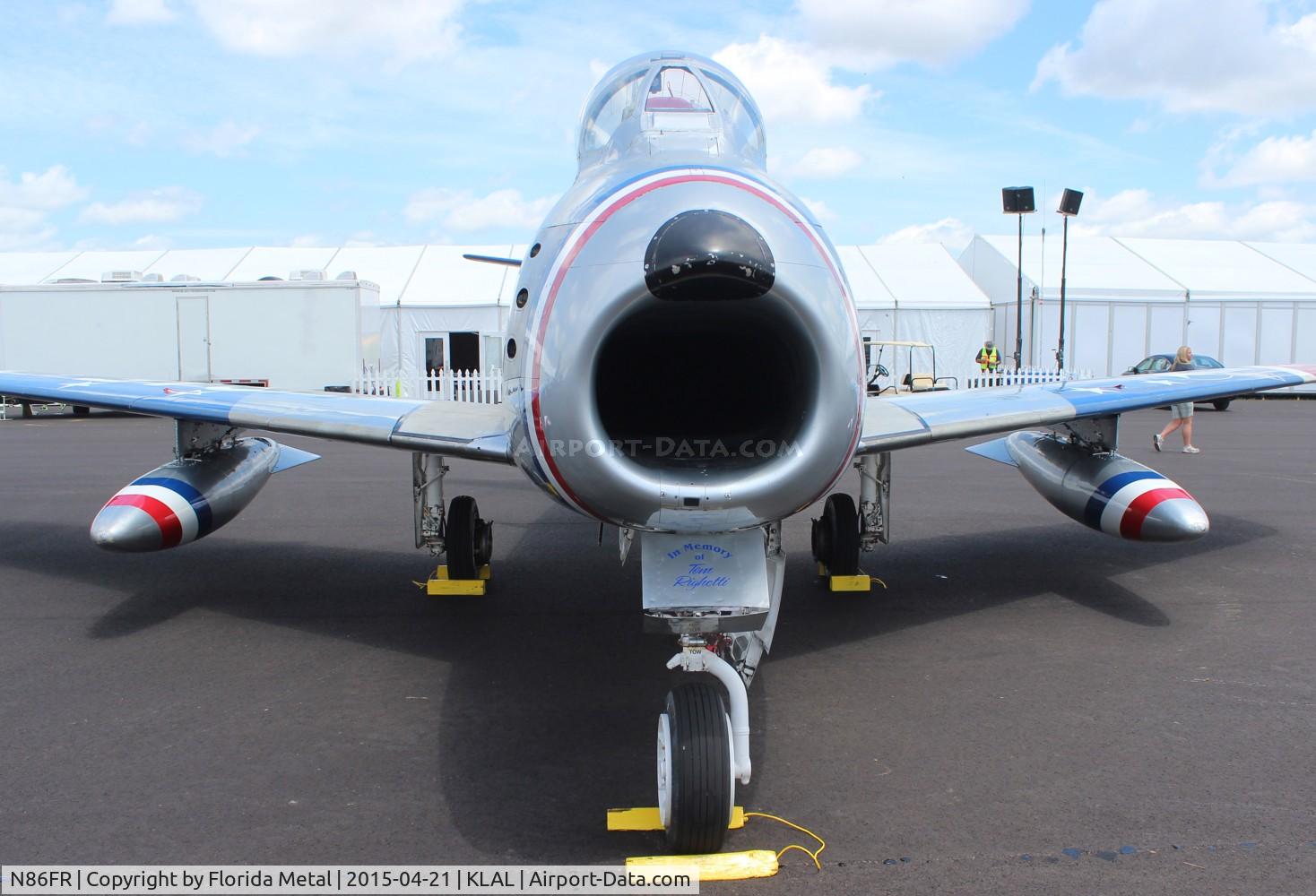 N86FR, 1952 North American F-86F Sabre C/N 191-655, Sun N Fun 2015
