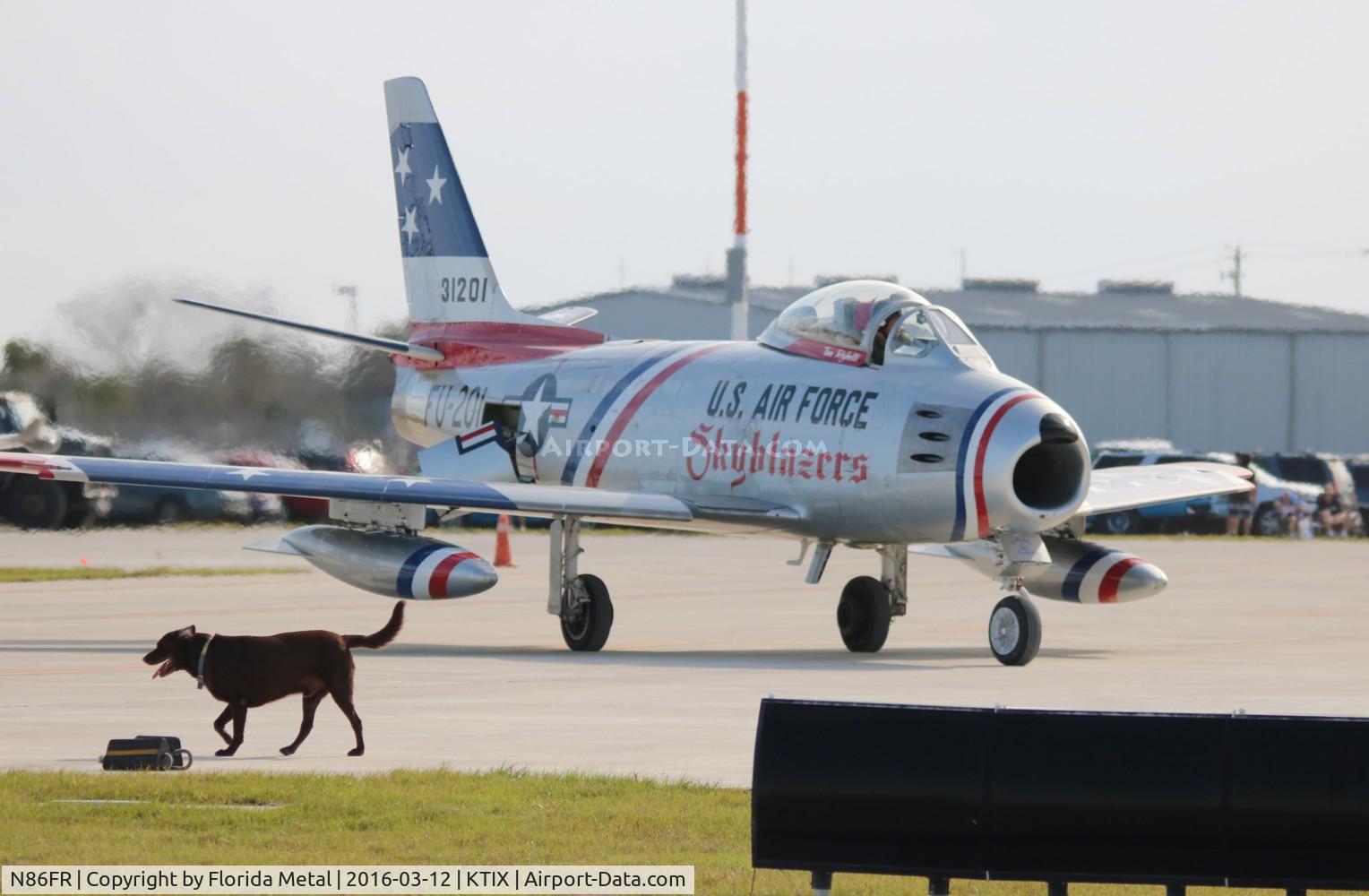 N86FR, 1952 North American F-86F Sabre C/N 191-655, TICO 2016