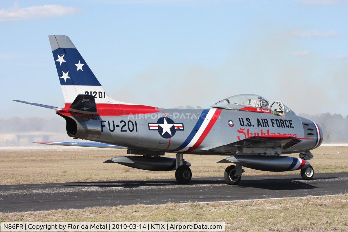 N86FR, 1952 North American F-86F Sabre C/N 191-655, TICO 2010