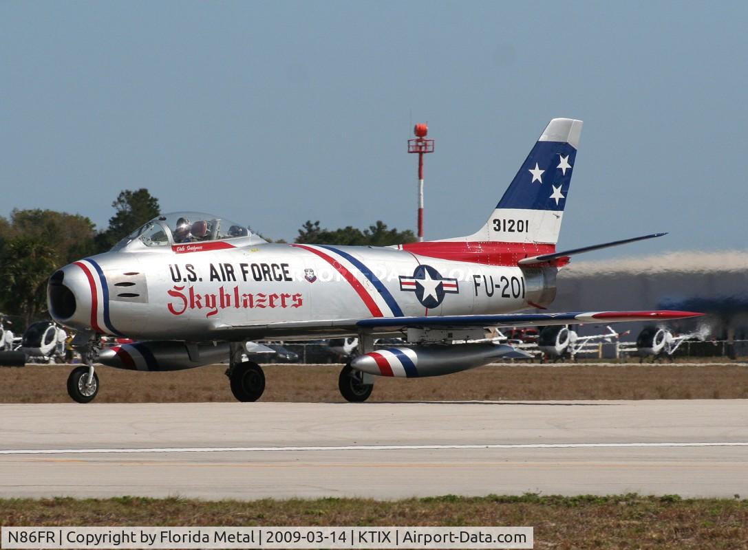 N86FR, 1952 North American F-86F Sabre C/N 191-655, TICO 2009