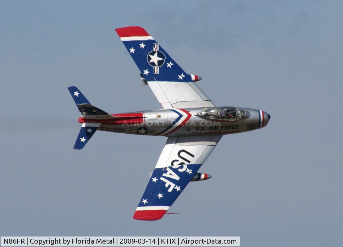 N86FR, 1952 North American F-86F Sabre C/N 191-655, TICO 2009