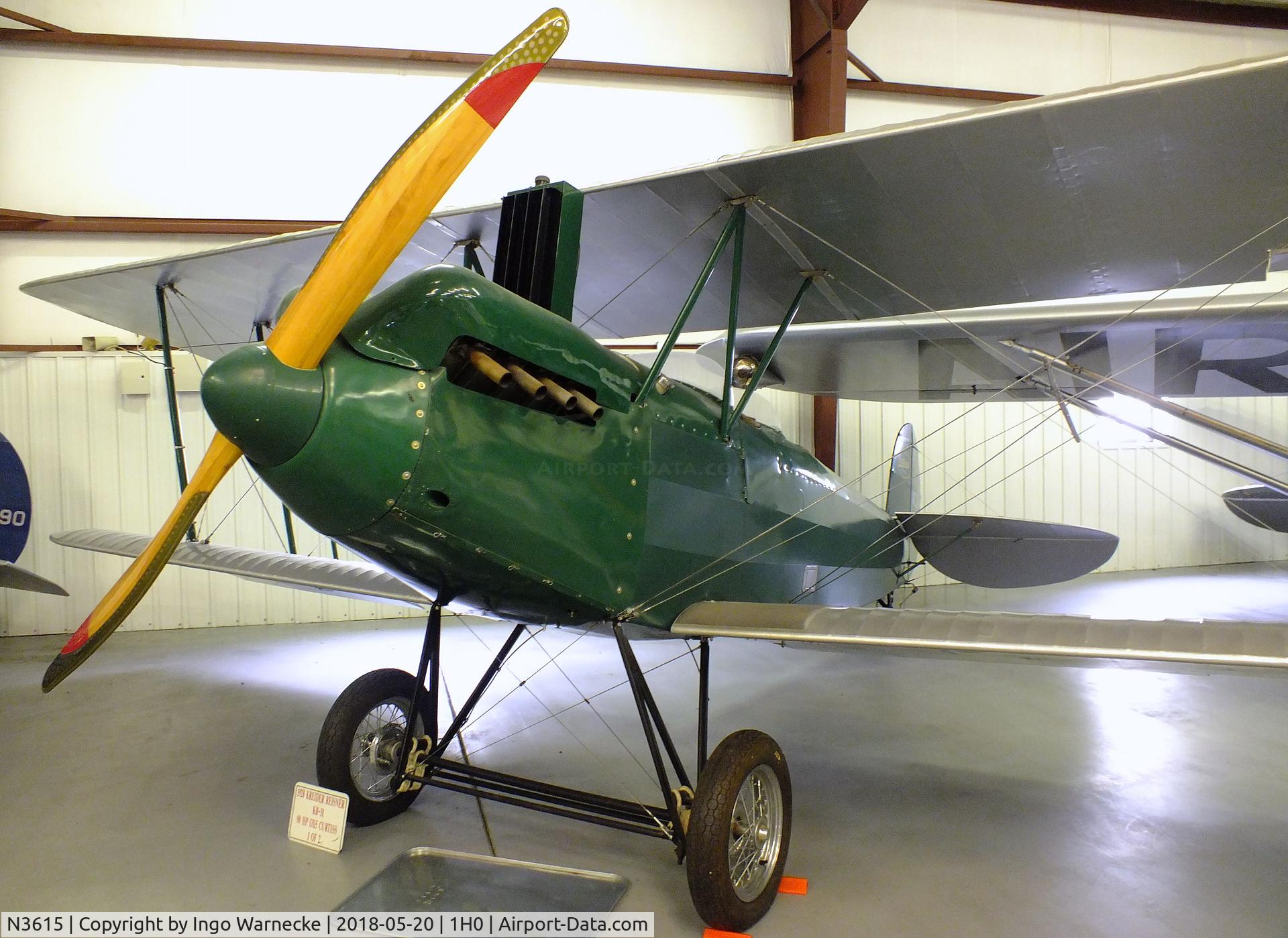 N3615, 1927 Fairchild KR-31 C/N 119, Kreider-Reisner C-2 Challenger (Fairchild KR-31) at the Aircraft Restoration Museum at Creve Coeur airfield, Maryland Heights MO