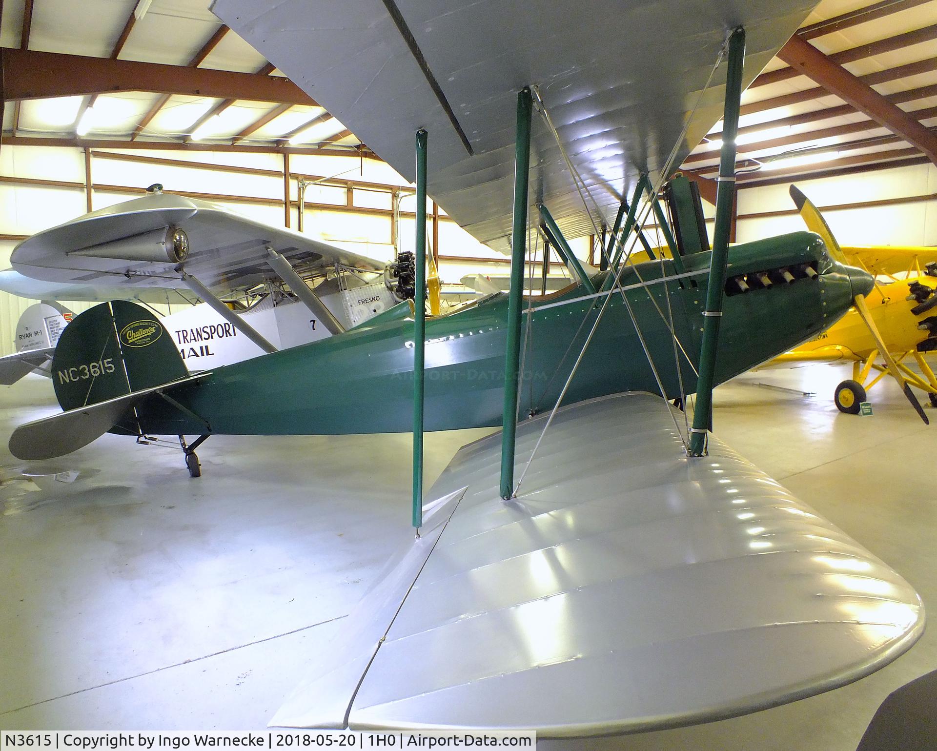 N3615, 1927 Fairchild KR-31 C/N 119, Kreider-Reisner C-2 Challenger (Fairchild KR-31) at the Aircraft Restoration Museum at Creve Coeur airfield, Maryland Heights MO
