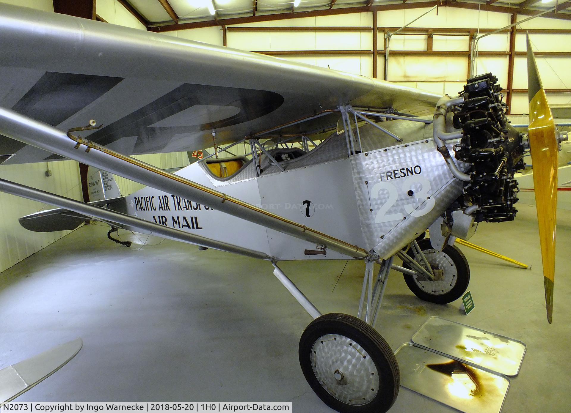 N2073, 1926 Ryan M-1 C/N 7, Ryan M-1 at the Aircraft Restoration Museum at Creve Coeur airfield, Maryland Heights MO
