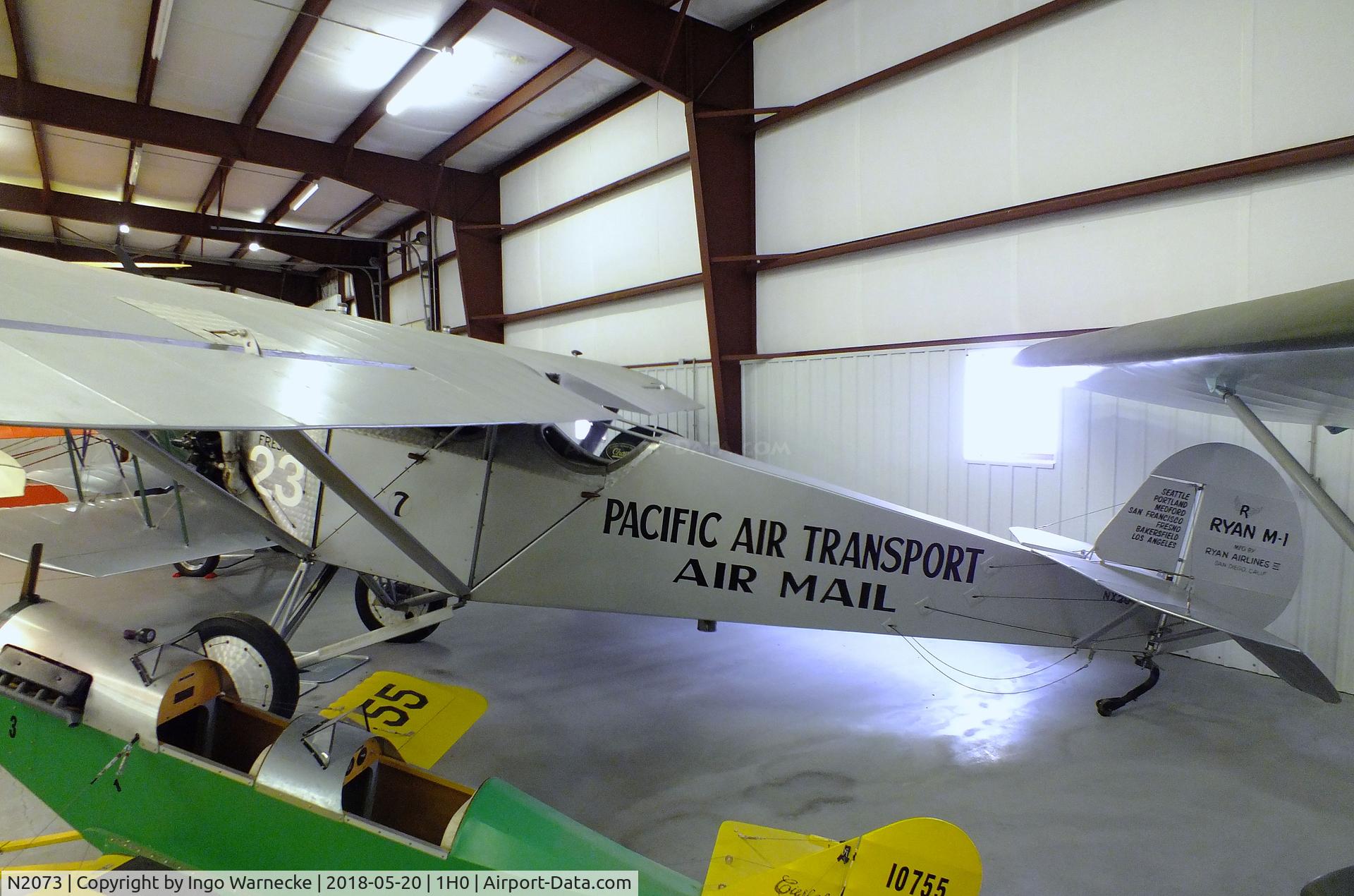 N2073, 1926 Ryan M-1 C/N 7, Ryan M-1 at the Aircraft Restoration Museum at Creve Coeur airfield, Maryland Heights MO