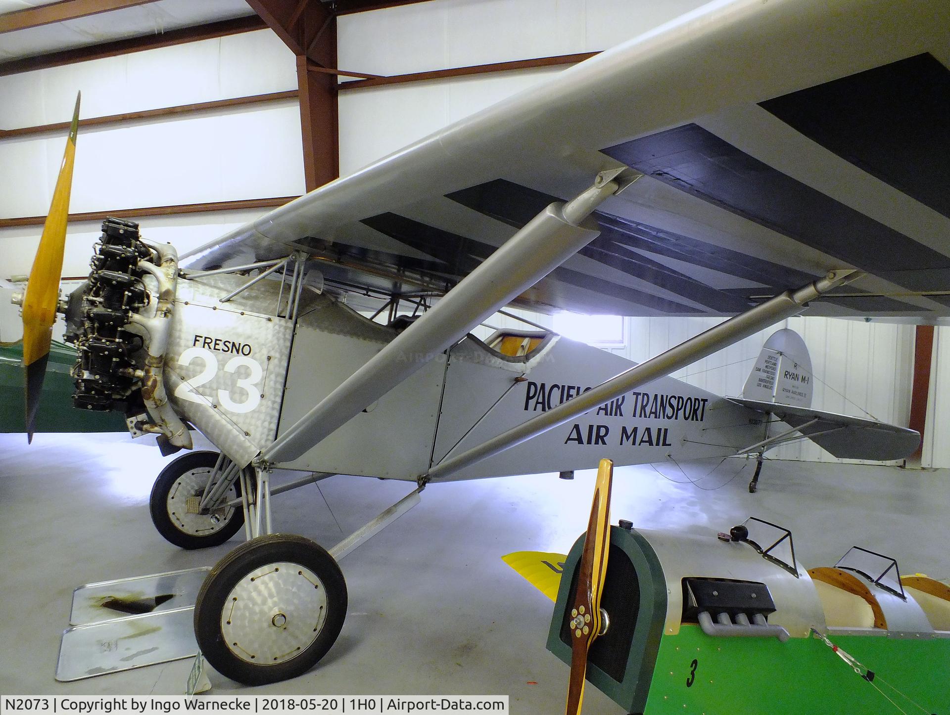N2073, 1926 Ryan M-1 C/N 7, Ryan M-1 at the Aircraft Restoration Museum at Creve Coeur airfield, Maryland Heights MO