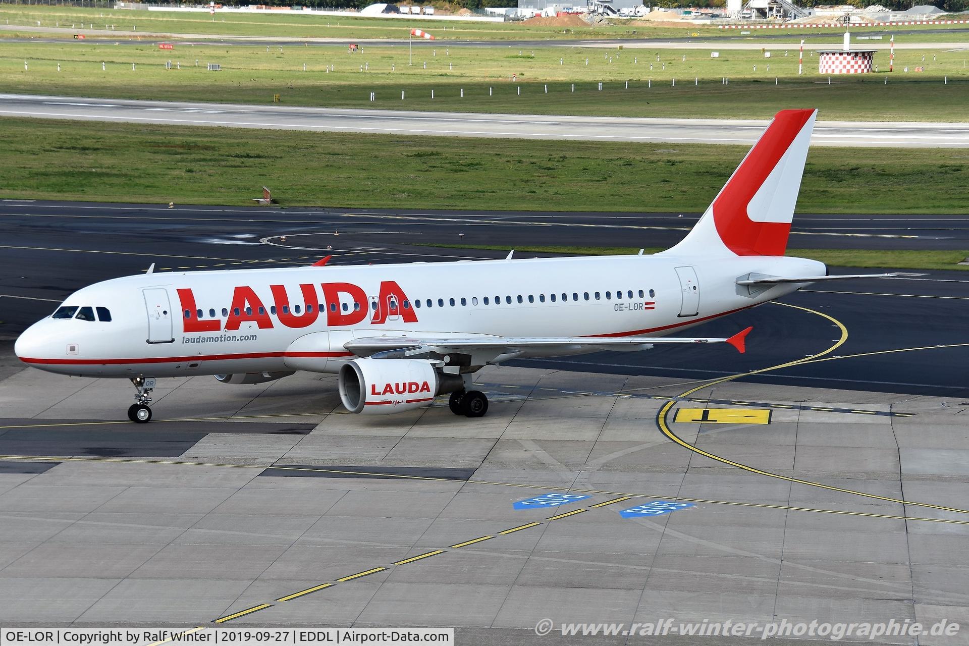 OE-LOR, 2007 Airbus A320-214 C/N 3206, Airbus A320-214 - OE LDM LaudaMotion - 3206 - OE-LOR - 27.09.2019 - DUS
