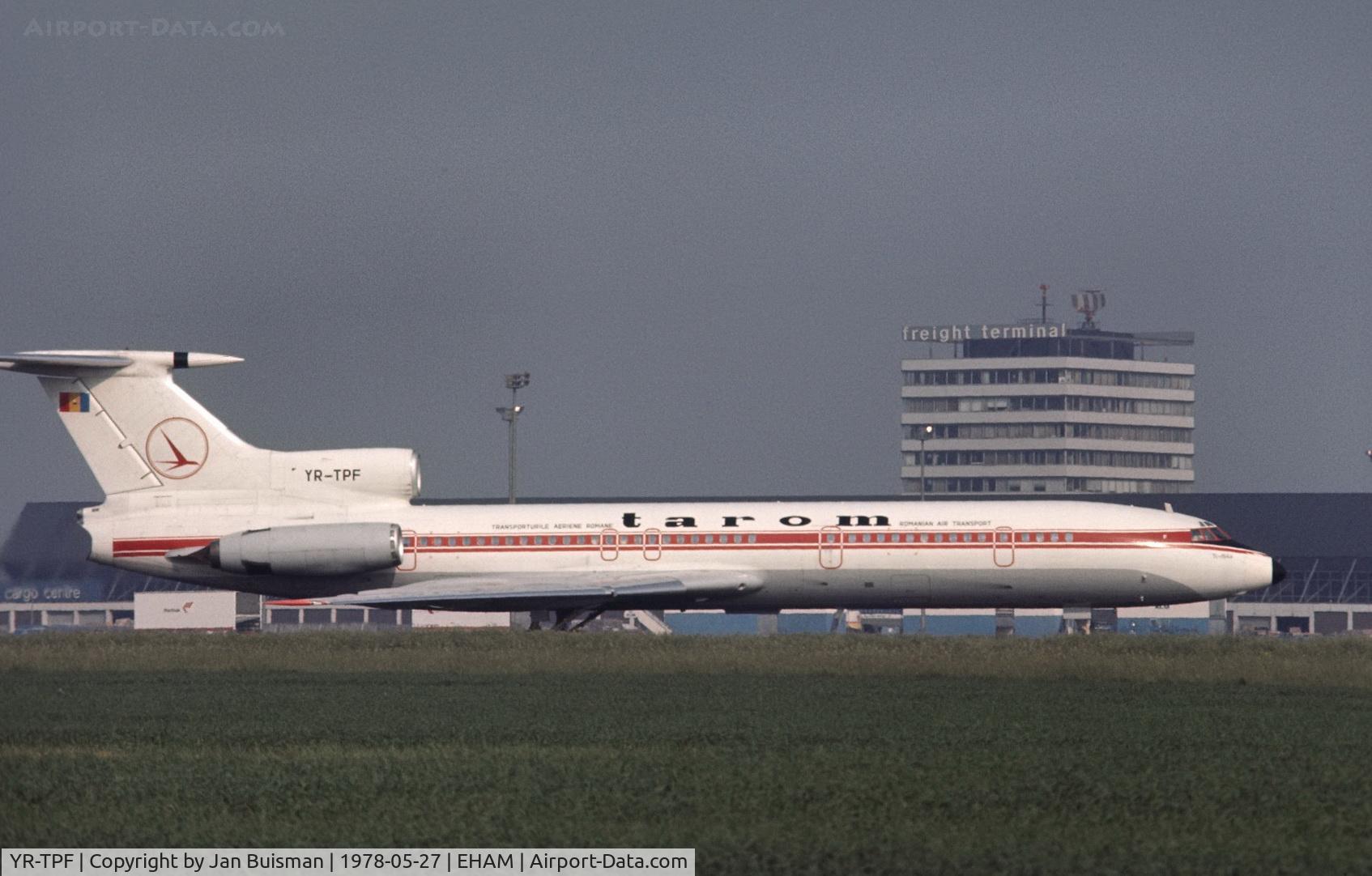 YR-TPF, 1977 Tupolev Tu-154B-1 C/N 77A239, TAROM