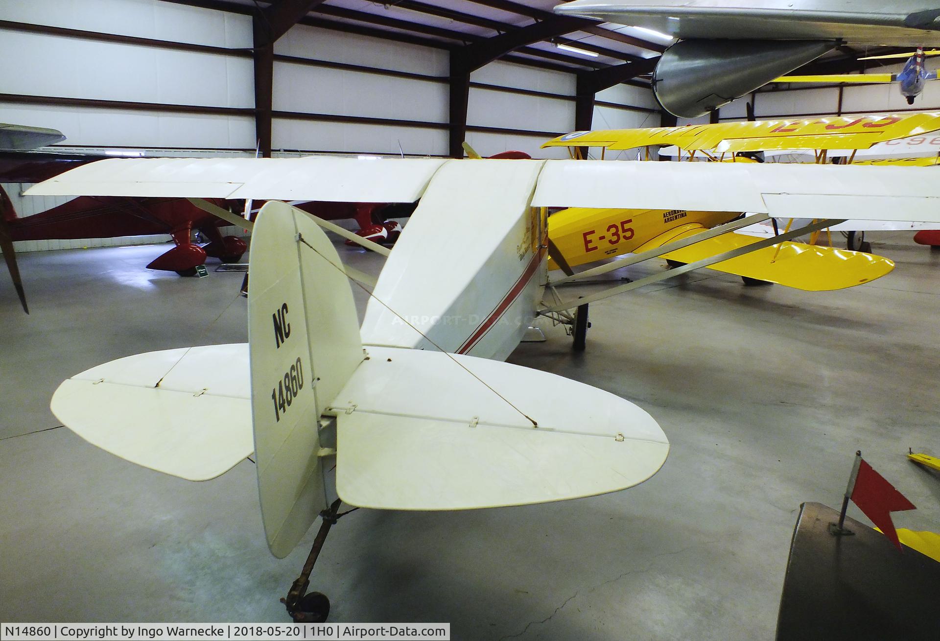 N14860, 1936 Star CAVALIER C/N 138, Star Cavalier at the Aircraft Restoration Museum at Creve Coeur airfield, Maryland Heights MO