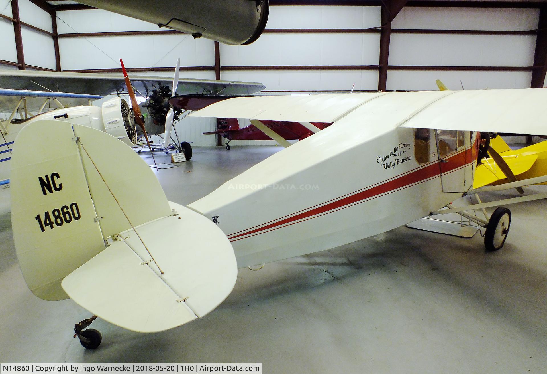 N14860, 1936 Star CAVALIER C/N 138, Star Cavalier at the Aircraft Restoration Museum at Creve Coeur airfield, Maryland Heights MO
