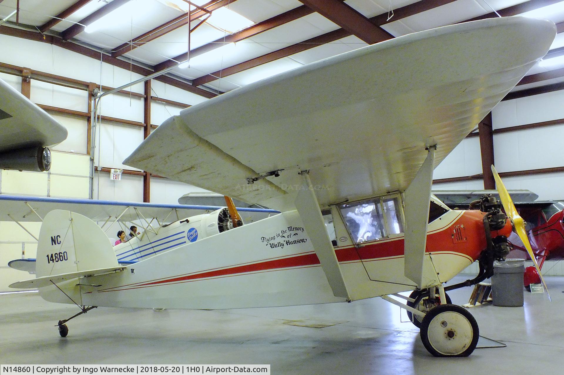 N14860, 1936 Star CAVALIER C/N 138, Star Cavalier at the Aircraft Restoration Museum at Creve Coeur airfield, Maryland Heights MO