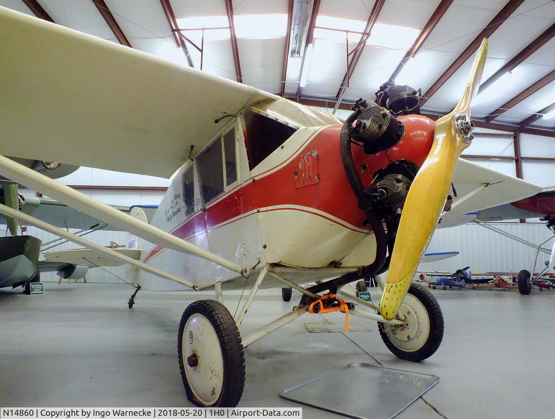 N14860, 1936 Star CAVALIER C/N 138, Star Cavalier at the Aircraft Restoration Museum at Creve Coeur airfield, Maryland Heights MO