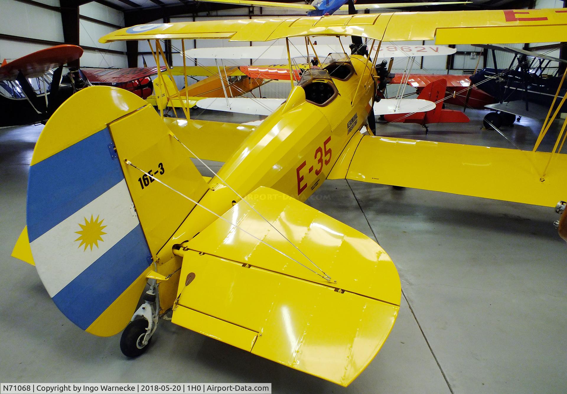 N71068, 1936 Curtiss-Wright Travel Air 16-E C/N 3548, Curtiss-Wright CW-16E (Travel Air 16-E) at the Aircraft Restoration Museum at Creve Coeur airfield, Maryland Heights MO