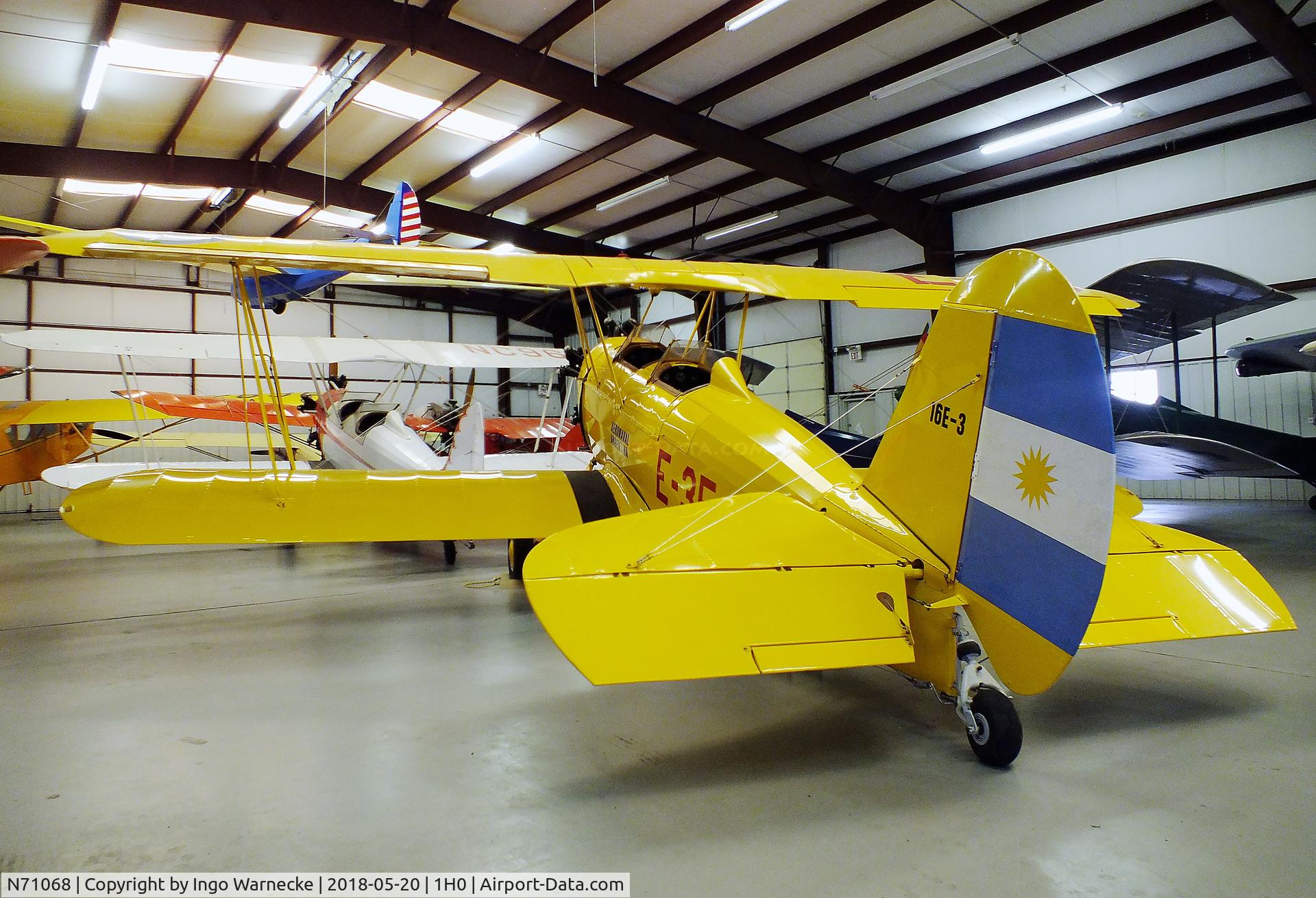 N71068, 1936 Curtiss-Wright Travel Air 16-E C/N 3548, Curtiss-Wright CW-16E (Travel Air 16-E) at the Aircraft Restoration Museum at Creve Coeur airfield, Maryland Heights MO