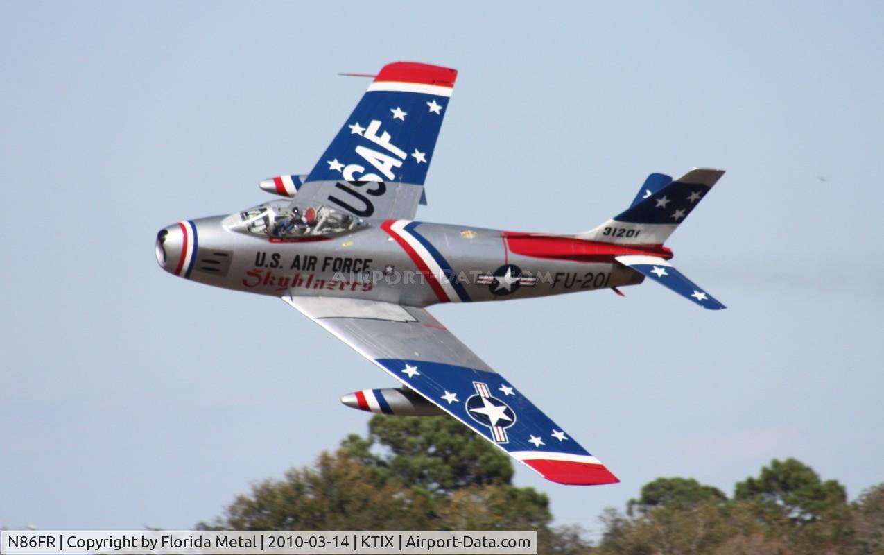 N86FR, 1952 North American F-86F Sabre C/N 191-655, TICO 2010