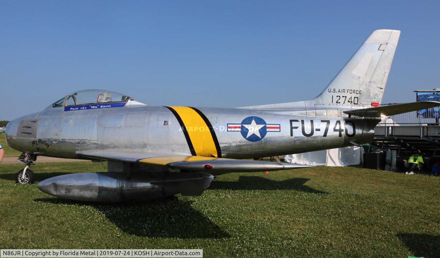 N86JR, 1954 Canadair CL-13 Sabre 5 C/N 1120, Air Venture 2019
