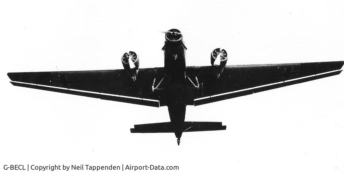 G-BECL, 1952 Junkers (CASA) 352L (Ju-52) C/N 103, Rochester Airport 1985