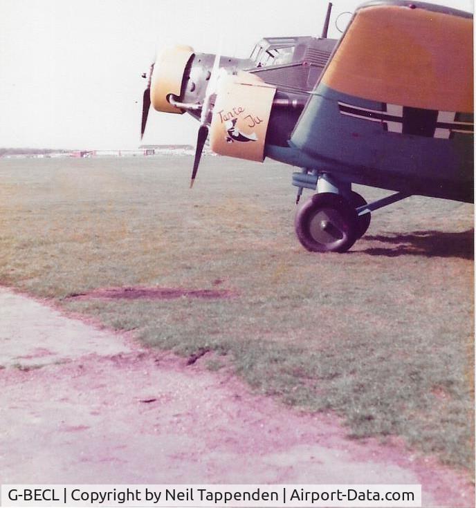 G-BECL, 1952 Junkers (CASA) 352L (Ju-52) C/N 103, Rochester Airport 1985
