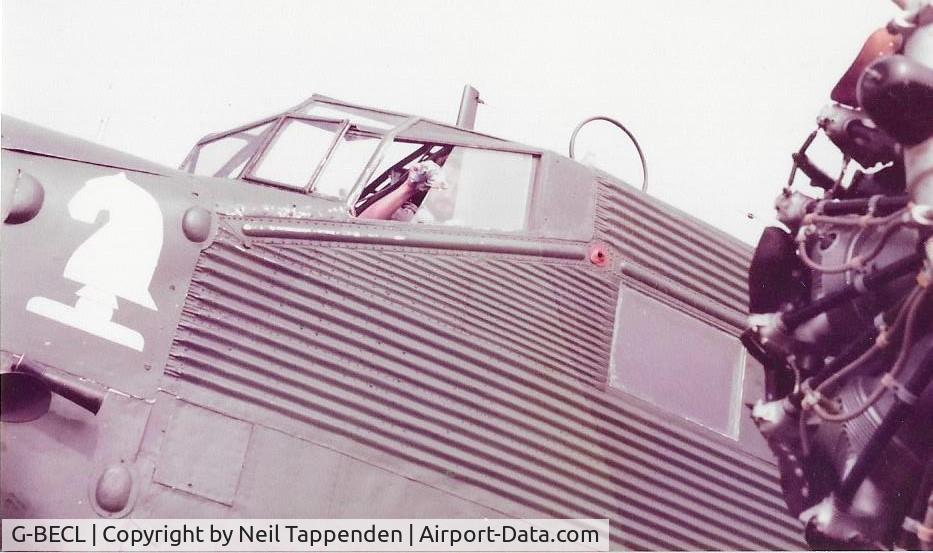 G-BECL, 1952 Junkers (CASA) 352L (Ju-52) C/N 103, Rochester Airport 1985