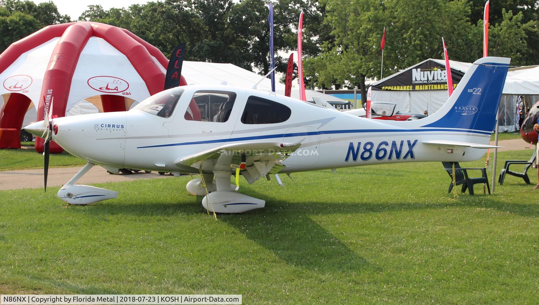 N86NX, Cirrus SR22 C/N 0236, Air Venture 2018