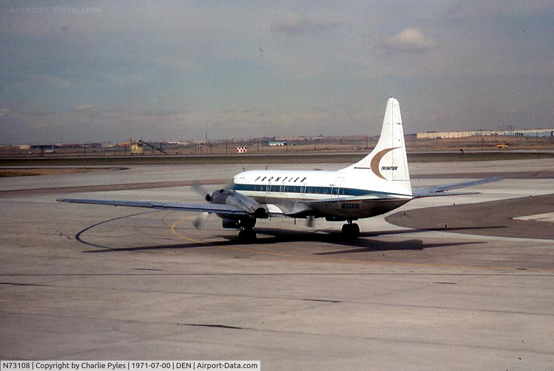N73108, 1952 Convair 340-31 C/N 11, Built as a 340-31 and converted to a 580 by Frontier