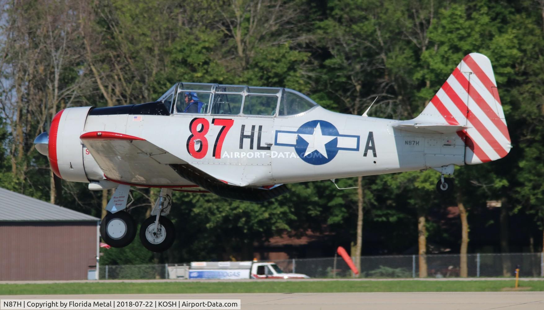 N87H, 1941 North American AT-6D Texan C/N 41-34571, Air Venture 2018
