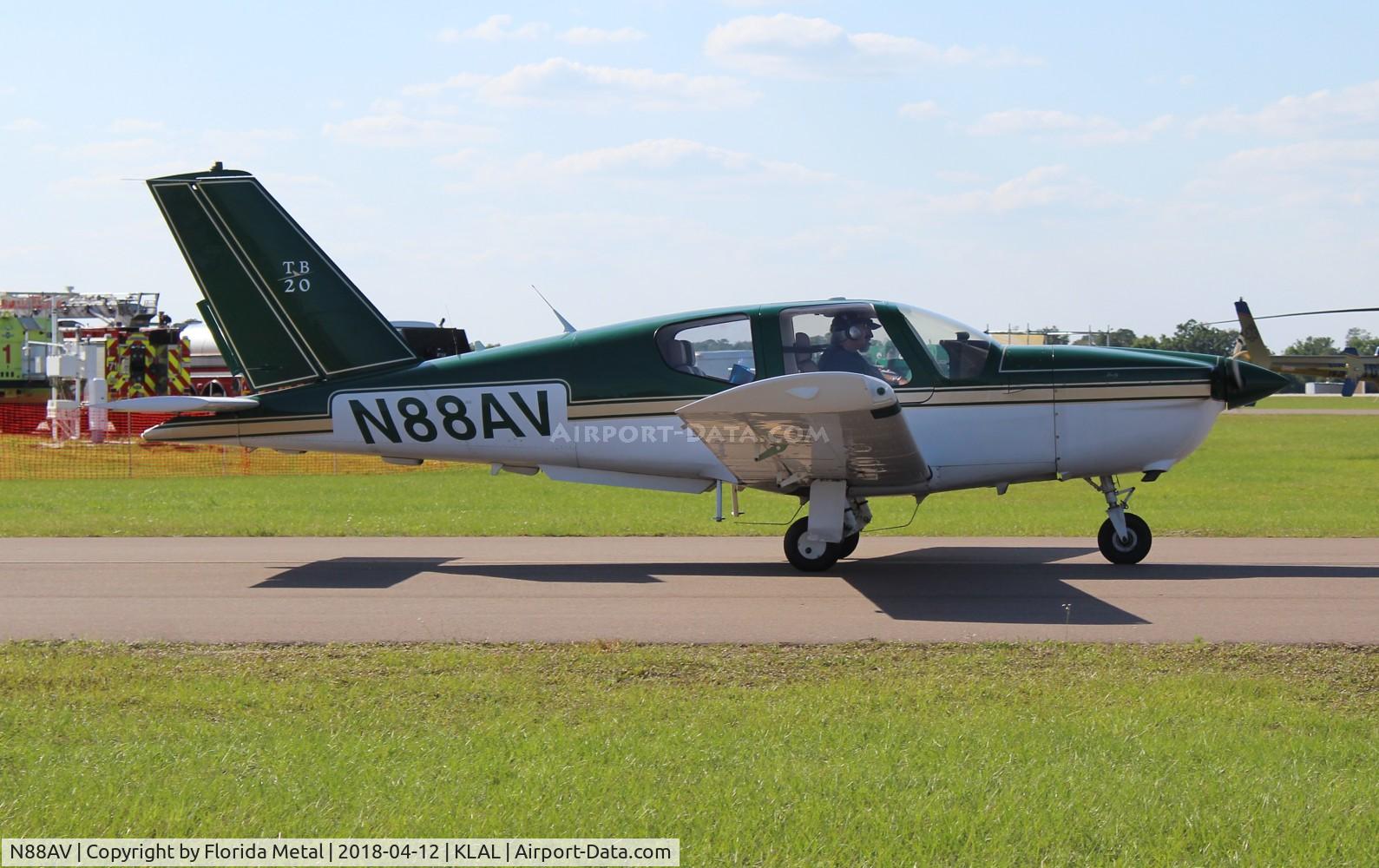 N88AV, 1985 Socata TB-20 Trinidad C/N 525, Sun N Fun 2018