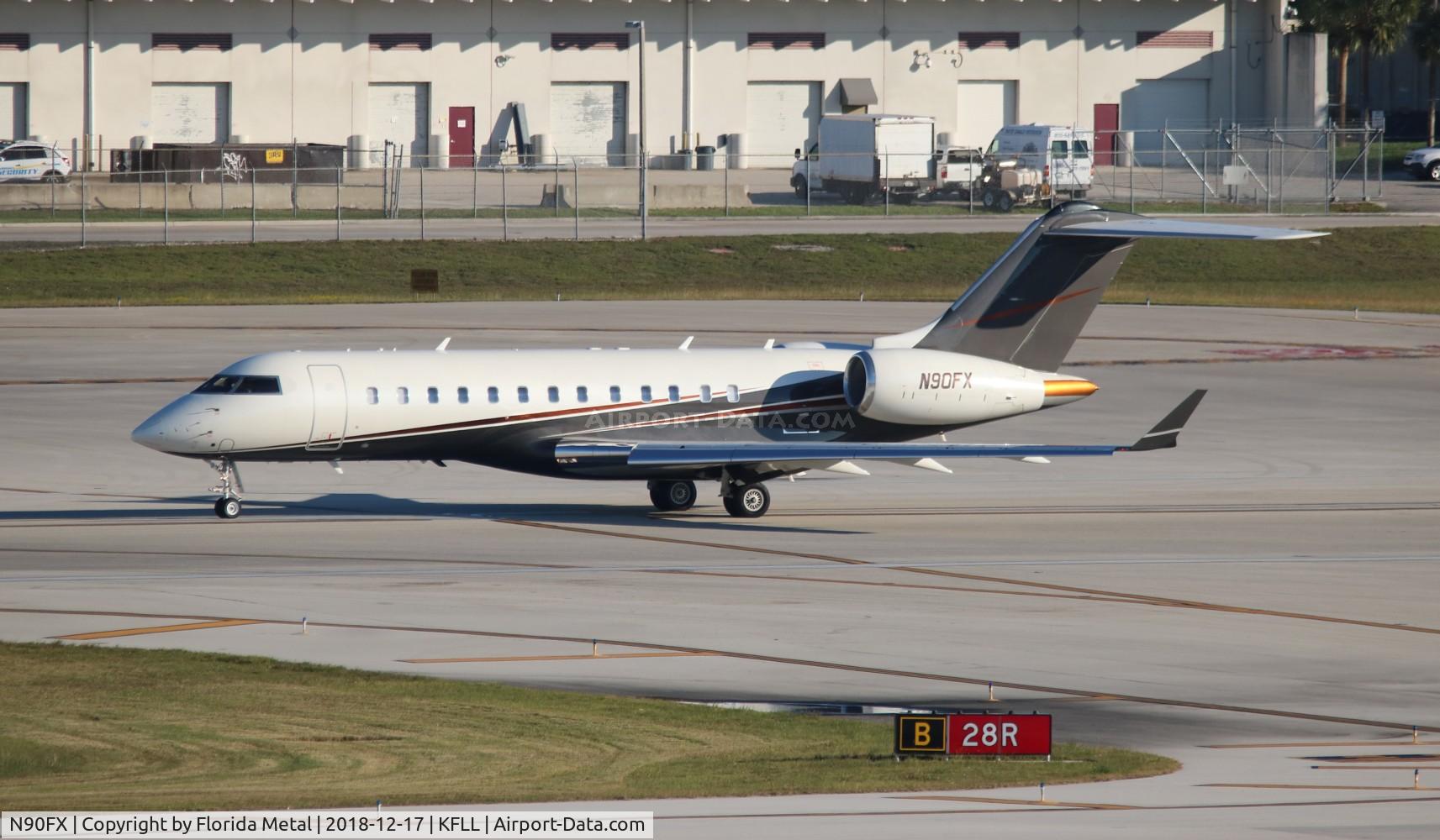 N90FX, 1999 Bombardier BD-700-1A10 Global Express C/N 9017, FLL 2018