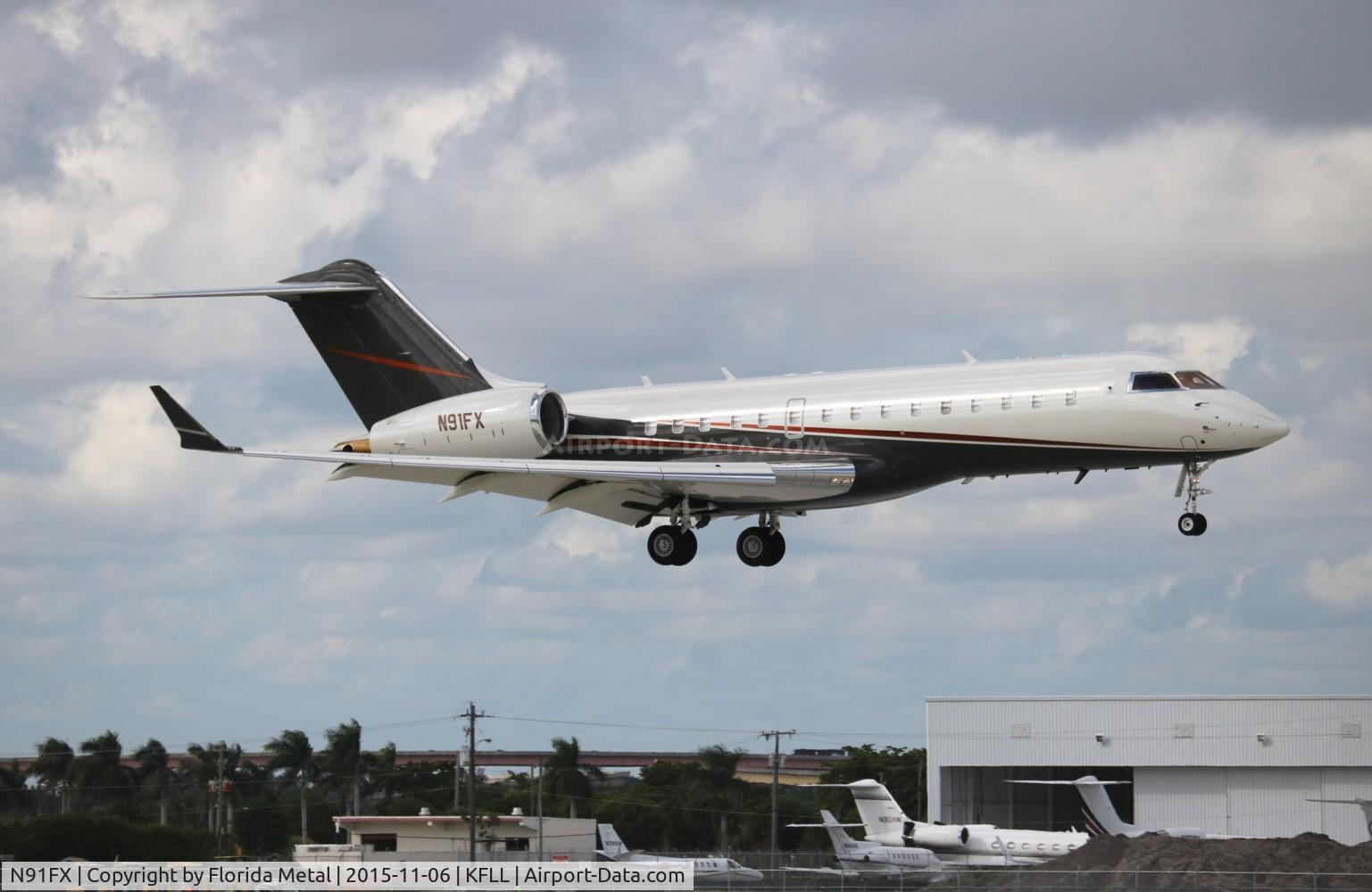 N91FX, 2000 Bombardier BD-700-1A10 Global Express C/N 9054, FLL 2015