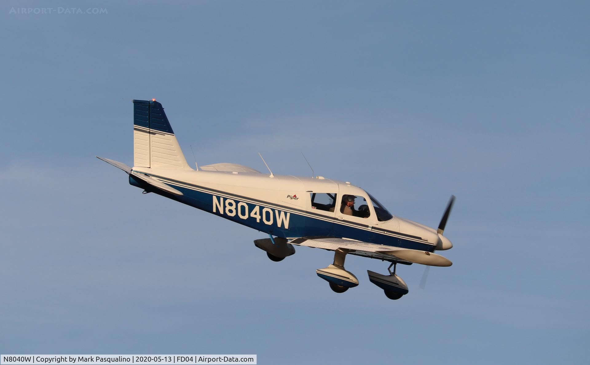 N8040W, 1965 Piper PA-28-180 C/N 28-2108, Piper PA-28-180