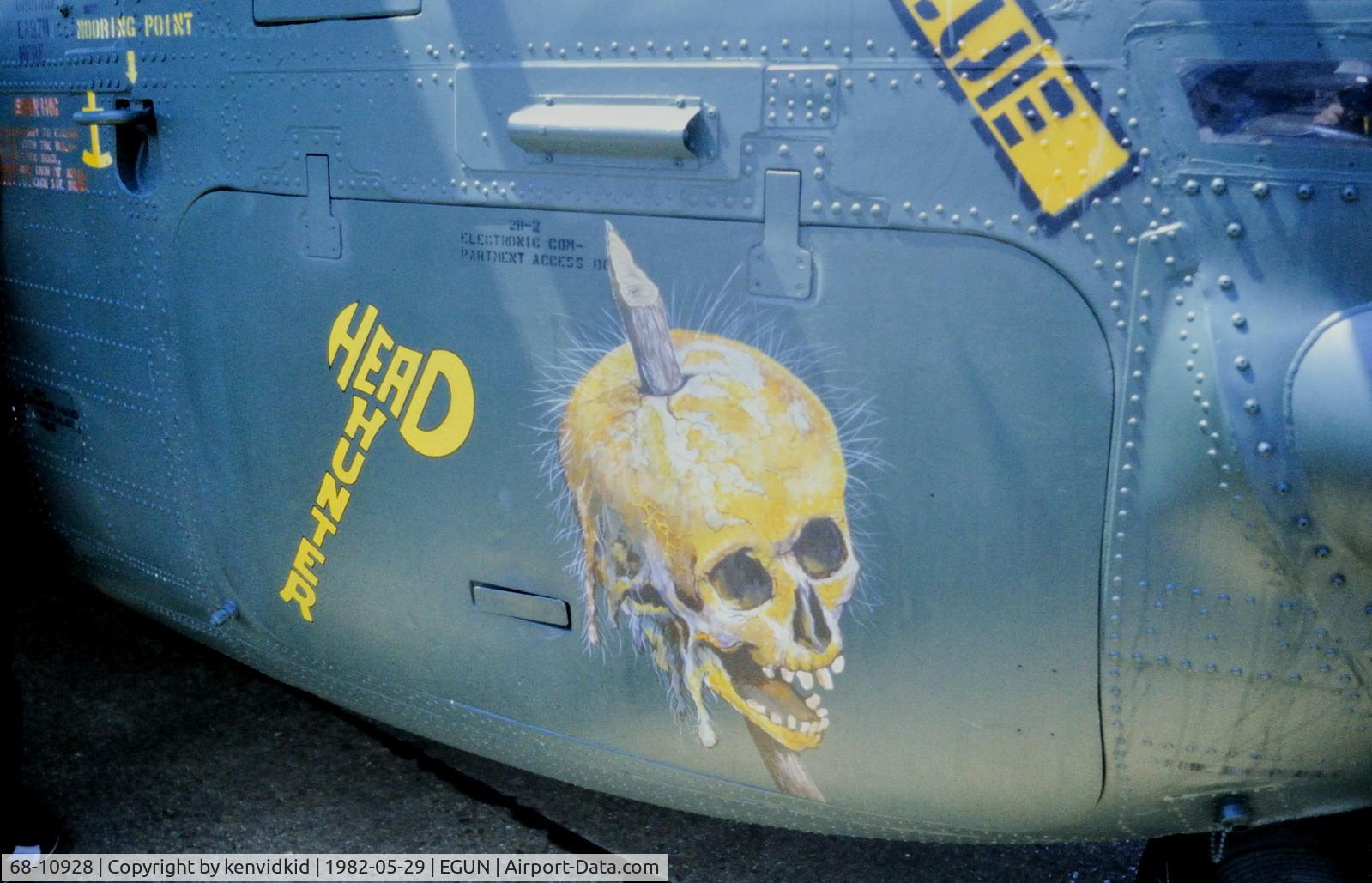 68-10928, 1968 Sikorsky CH-53C C/N 65-227, Nose art detail.
At the 1982 Mildenhall Air Fete.