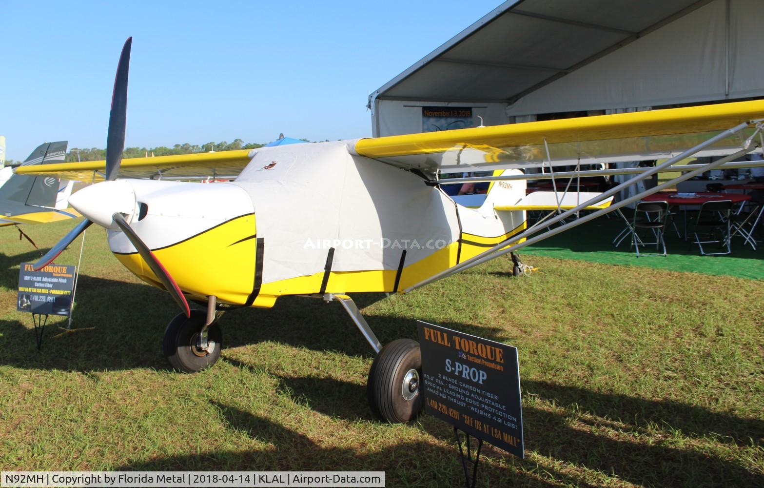 N92MH, 2011 Kitfox Aircraft Model 7 Super C/N KA11128197, Sun N fun 2018