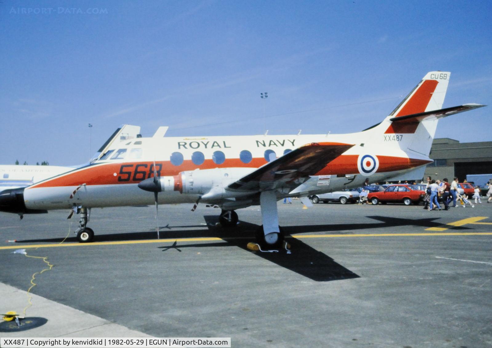 XX487, Scottish Aviation HP-137 Jetstream T.2 C/N 269, At the 1982 Mildenhall Air Fete.