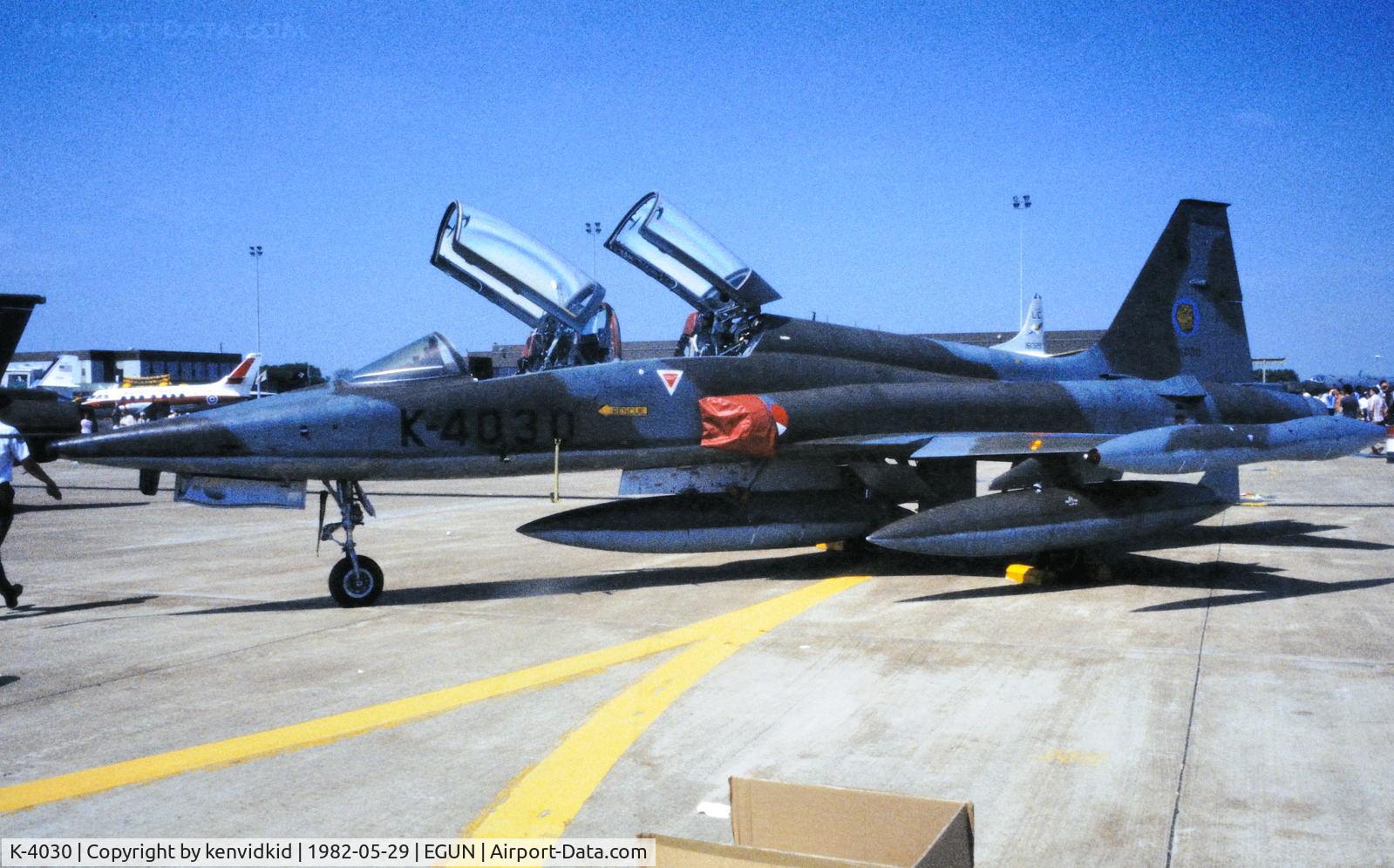 K-4030, 1971 Canadair NF-5B Freedom Fighter C/N 4030, At the 1982 Mildenhall Air Fete.