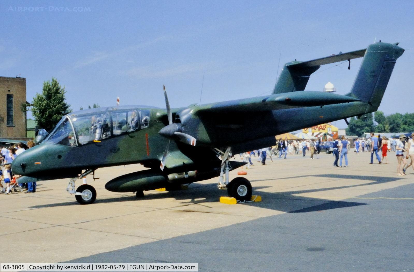 68-3805, 1968 North American Rockwell OV-10A Bronco C/N 321-131, At the 1982 Mildenhall Air Fete.