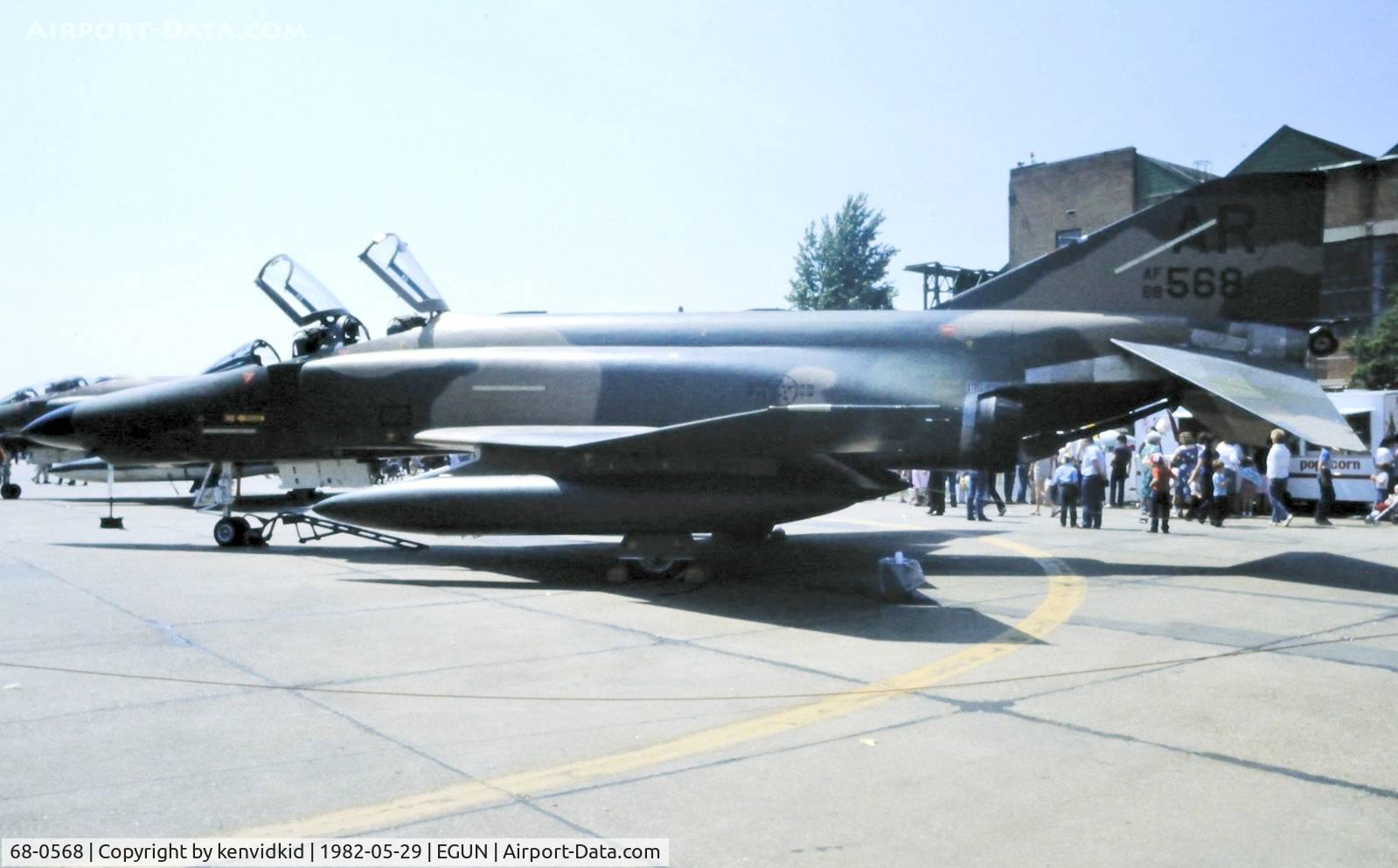 68-0568, 1968 McDonnell Douglas RF-4C Phantom II C/N 3474, At the 1982 Mildenhall Air Fete.