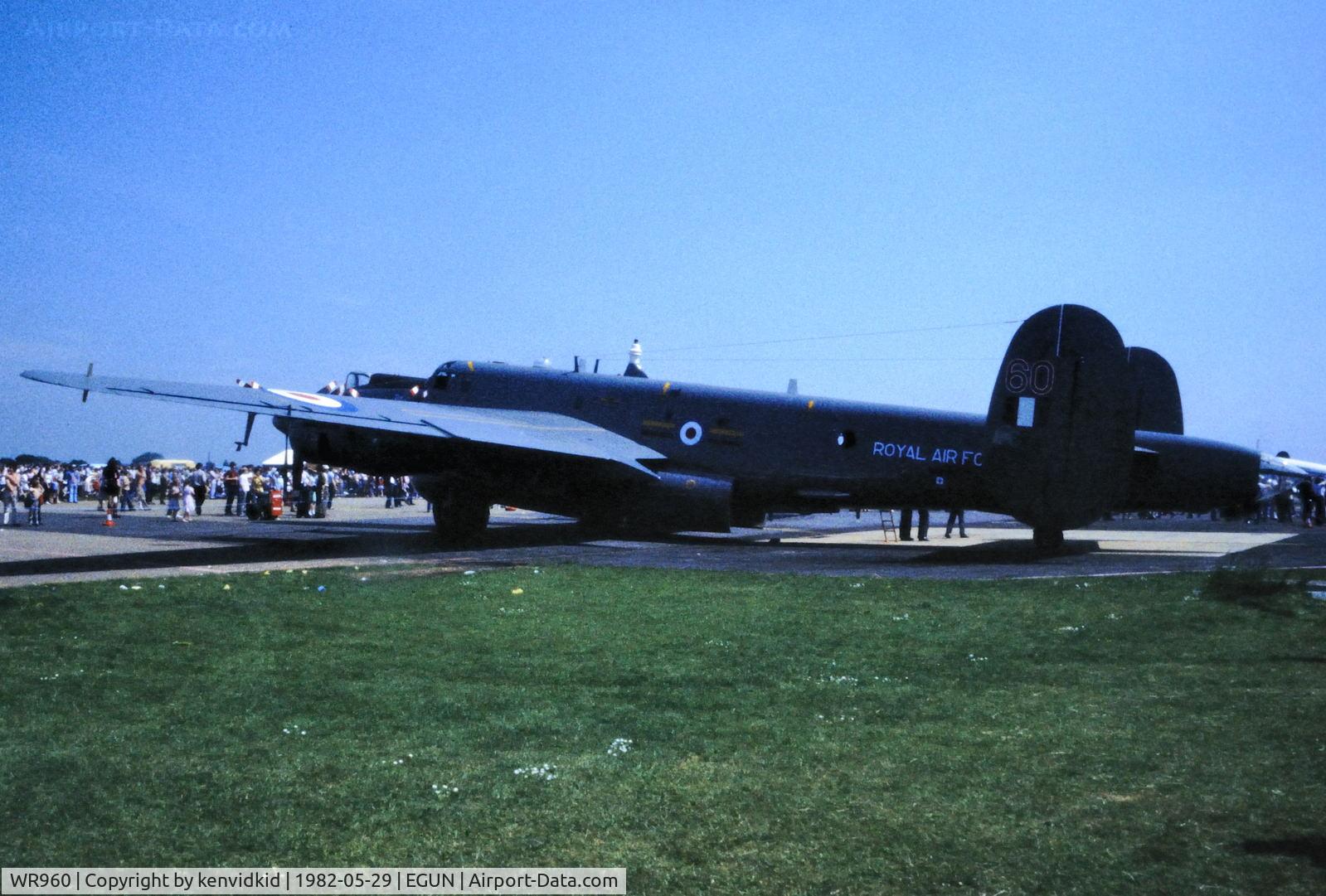 WR960, 1954 Avro 716 Shackleton AEW.2 C/N Not found WR960, At the 1982 Mildenhall Air Fete.