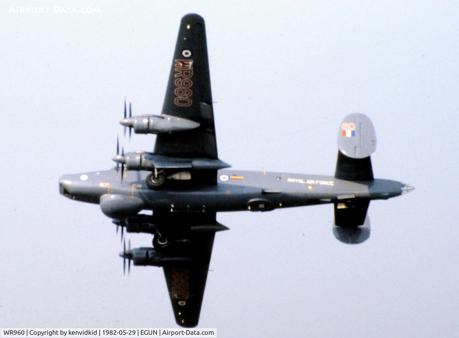 WR960, 1954 Avro 716 Shackleton AEW.2 C/N Not found WR960, At the 1982 Mildenhall Air Fete.