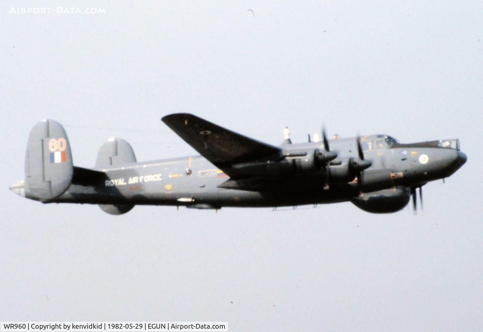 WR960, 1954 Avro 716 Shackleton AEW.2 C/N Not found WR960, At the 1982 Mildenhall Air Fete.