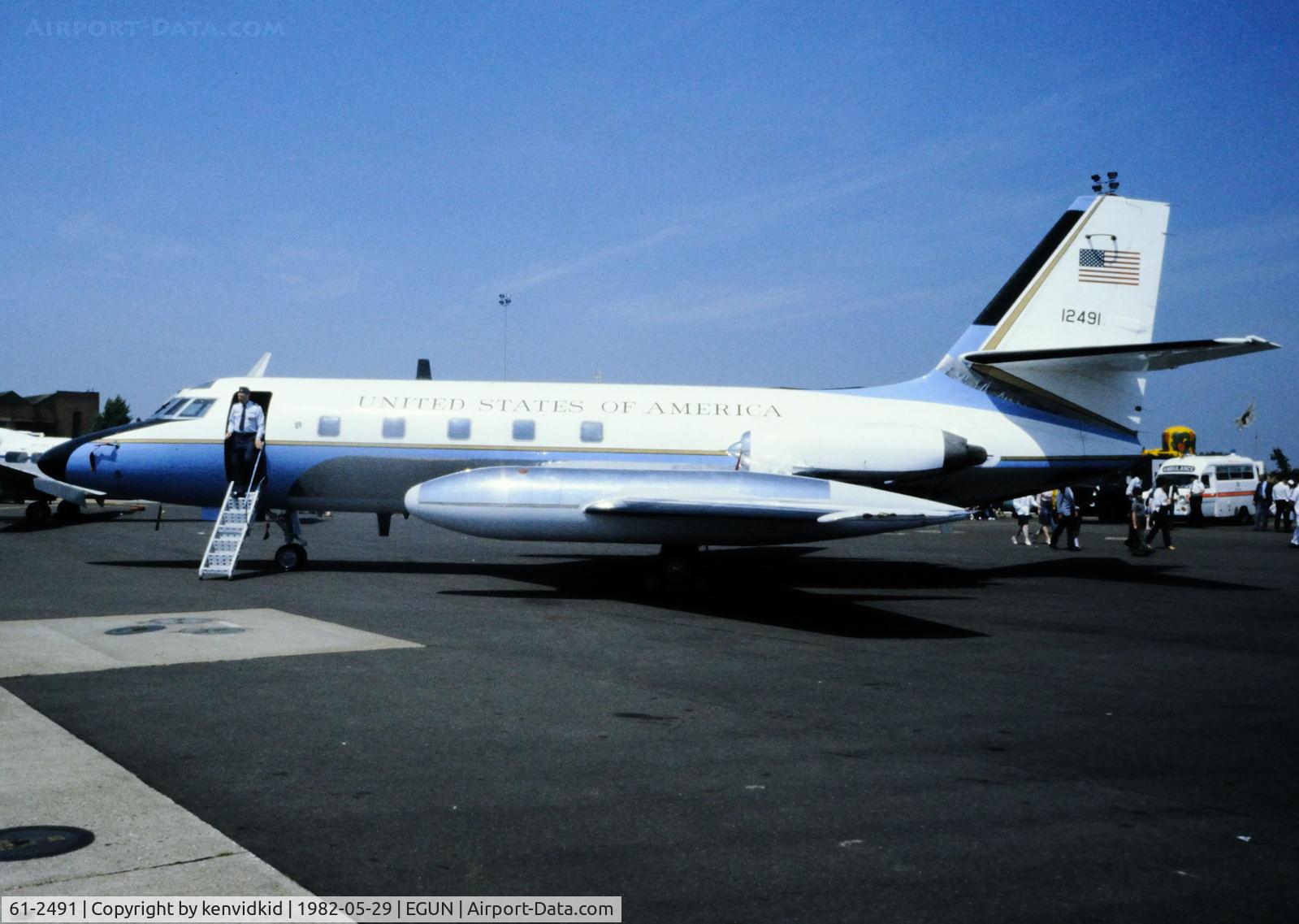 61-2491, 1961 Lockheed VC-140B-LM Jetstar C/N 1329-5027, At the 1982 Mildenhall Air Fete.